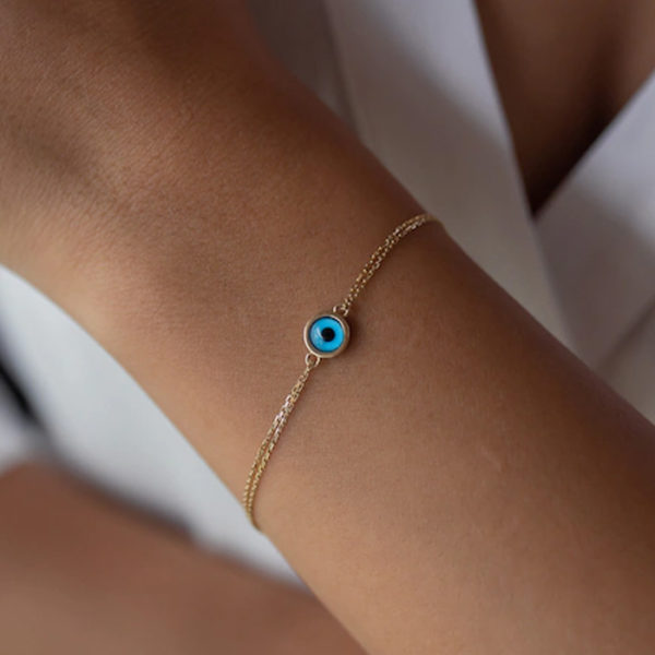 Armband Gold Auge göz boncuk