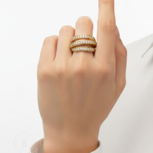 Diamantring 750 Gold – Exklusiver Goldring mit 0,69 ct